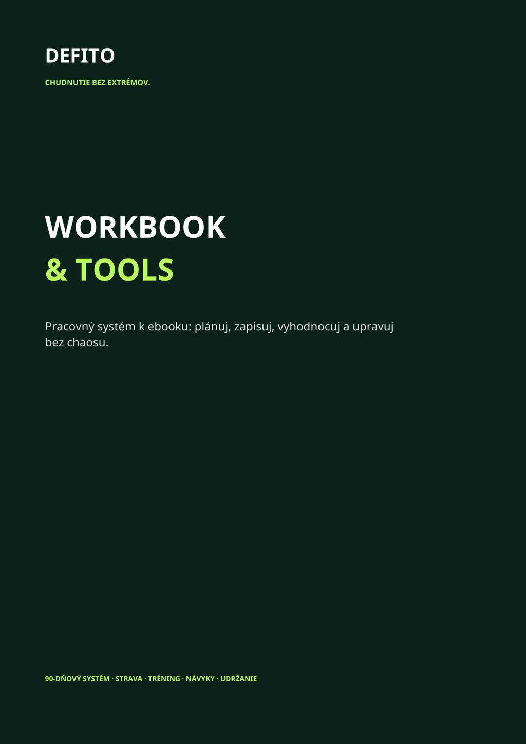 DEFITO Workbook & Tools – obálka
